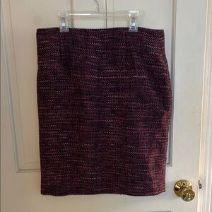 Charter club petite purple/black tweed skirt